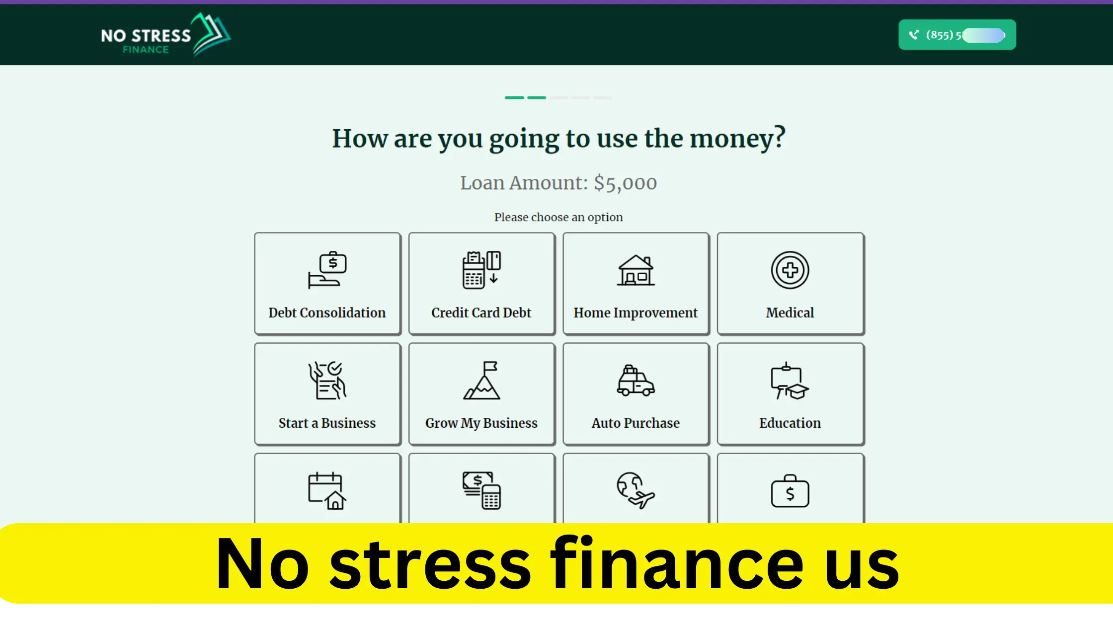 no stress finance us