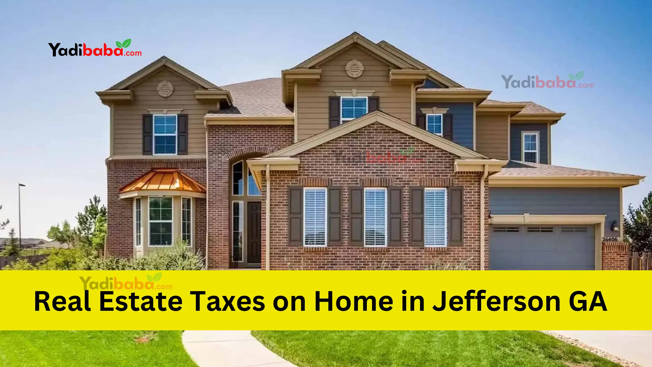 Real estate taxes on home in jefferson ga